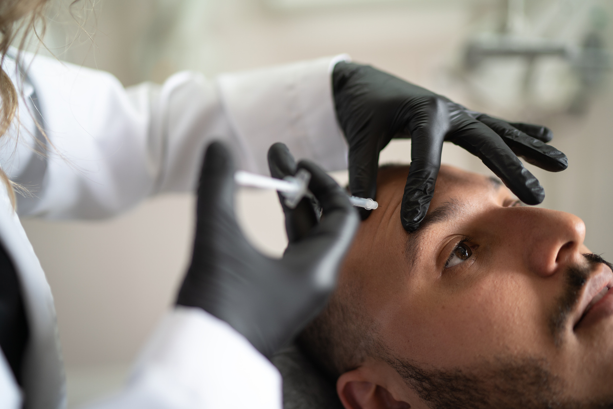 How Early-Career Practitioners Can Build Confidence with Aesthetic Injections 2 Male filler injection