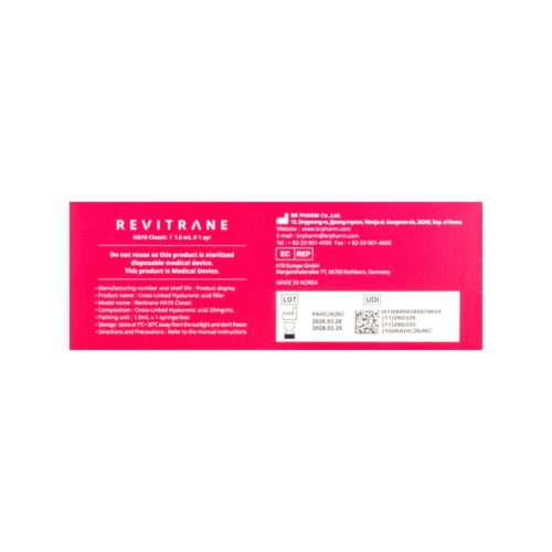 Alternative view of Revitrane HA10 Classic (CE) Dermal Filler 1x1ml