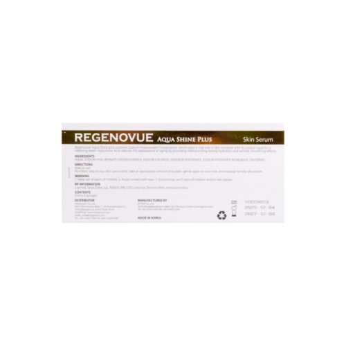 Alternative view of Regenovue Aqua Shine Plus 3x3mL