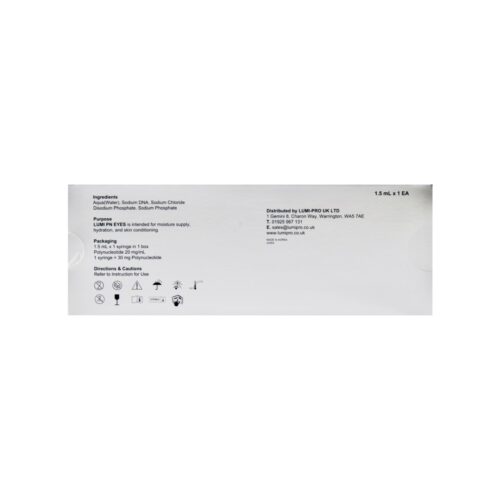 Alternative view of LUMI-PN EYES | 1×1.5ml per pack | Polynucleotide (PDRN) 30mg