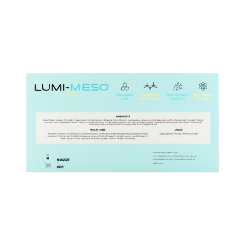 Alternative view of LUMI-MESO BRIGHT Microneedling Serum (5 x 5ml vials)