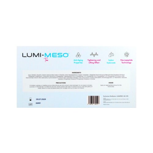 Alternative view of LUMI-MESO TOX Microneedling Serum (5 x 5ml vials)