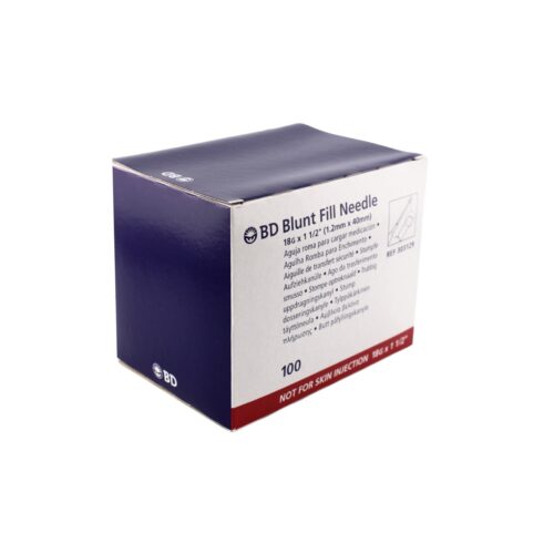 18G Red 1.5 Inch BD Blunt Fill Needle Red x 100 | Aesthetics Shop UK
