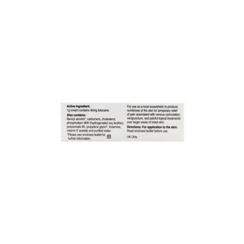 Alternative view of LMX4 Lidocaine 4% Cream - 5g